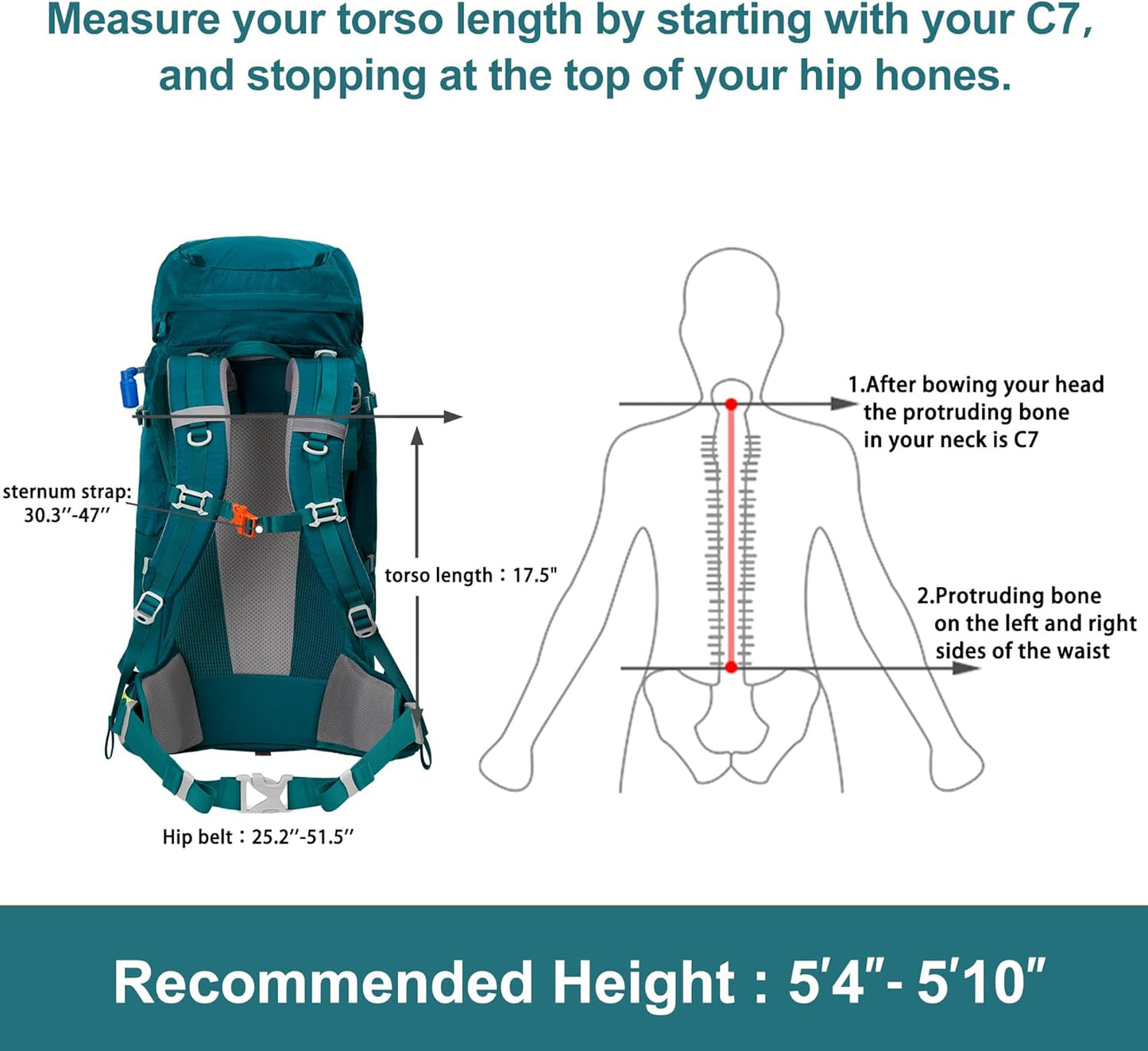 Nivo Rhino 45L+5L Backpack