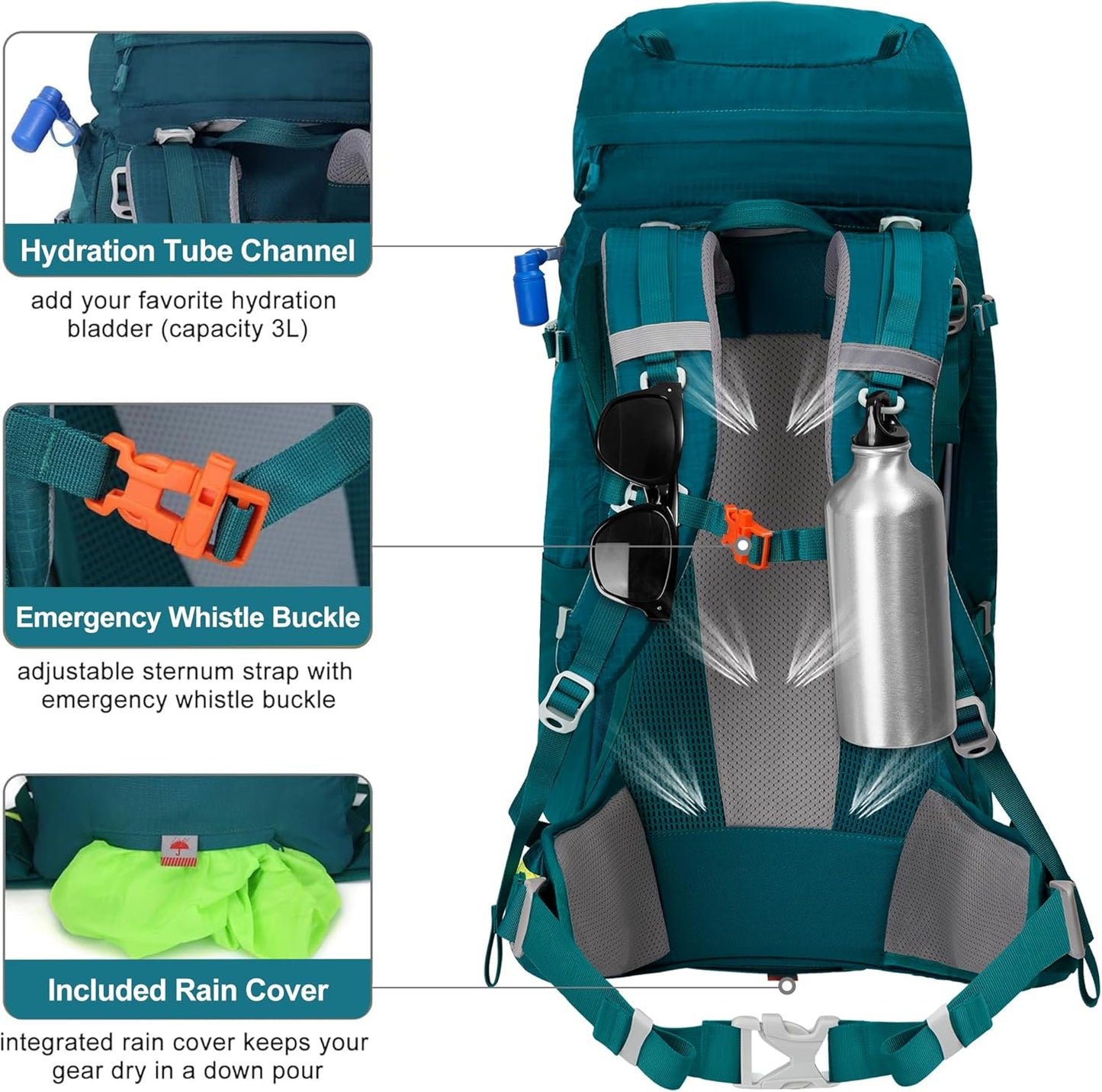 Nivo Rhino 45L+5L Backpack